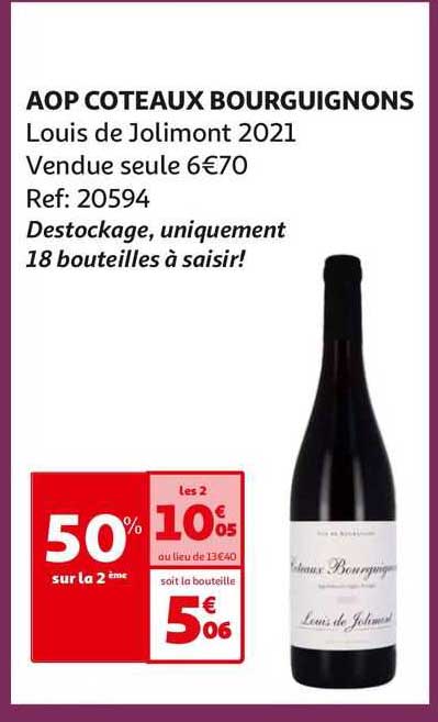 aop coteaux bourguignons louis de jolimont 2021