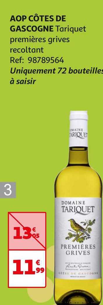 aop côtes de gascogne tariquet