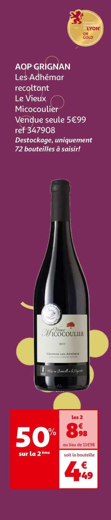 aop grignan les adhémar récoltant le vieux micacoulier