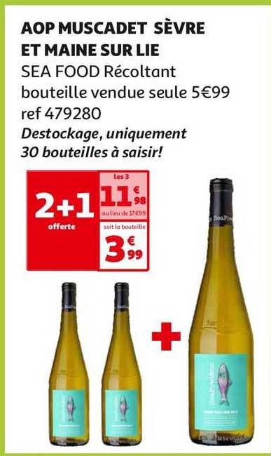 aop muscadet sèvre et maine sur lie sea food récoltant