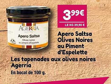 apero saltsa olives noires au piment d'espelette les tapenades aux olives noires agerria