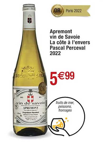 apremont vin de savoie la côte à l'envers pascal perceval 2022