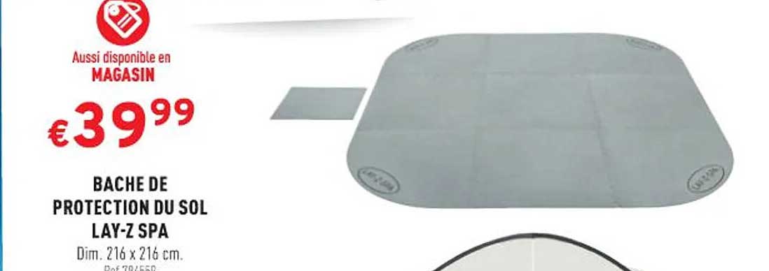 bache de protection du sol lay-z spa
