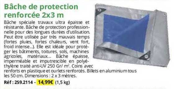Bâche De Protection Renforcée