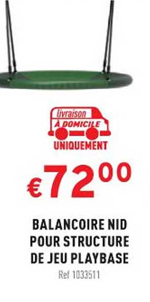 balancoire nid pour structure de jeu playbase