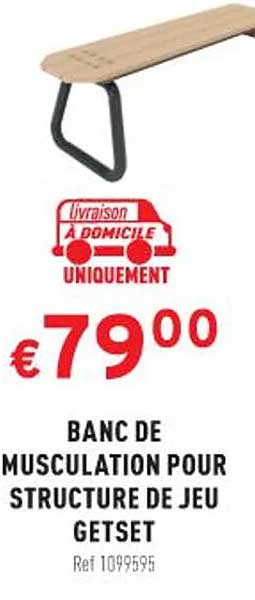 banc de musculation pour structure de jeu getset