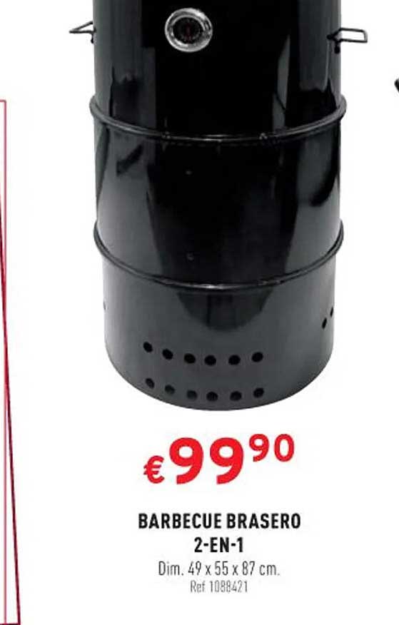 barbecue brasero 2-en-1