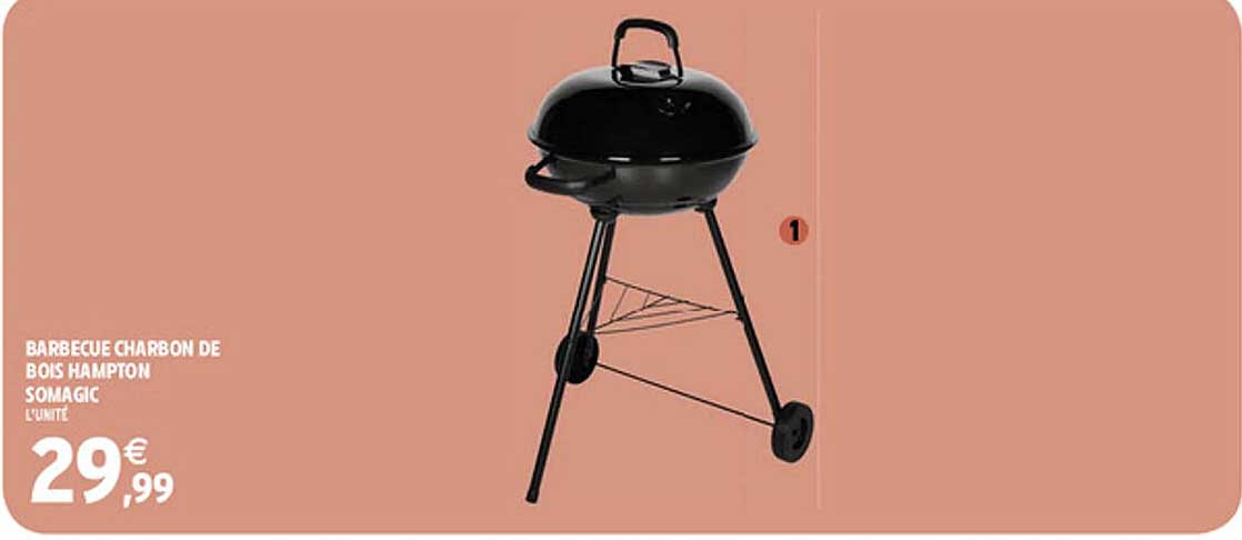 barbecue charbon de bois hampton somagic