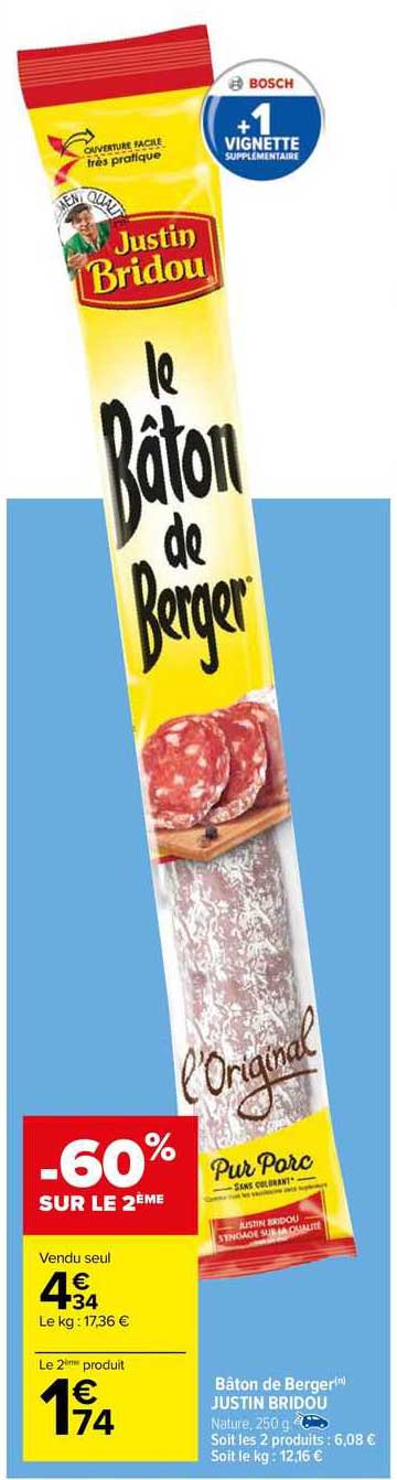 bâton de berger justin bridou