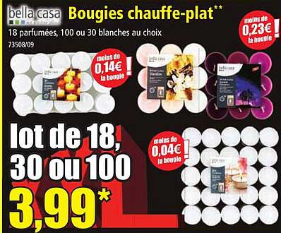 bella casa bougies chauffe-plat