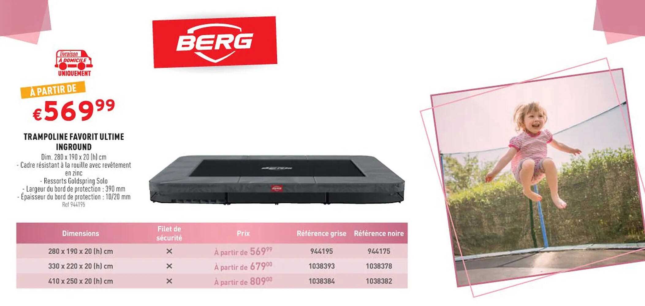 berg trampoline favorit ultime inground