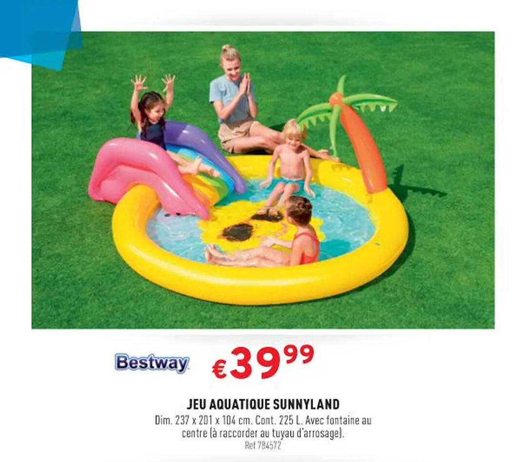 bestway jeu  aquatique sunnyland