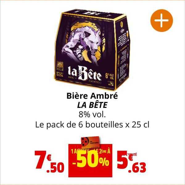 Bière Ambré La Bête