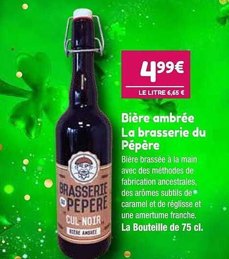 bière ambrée la brasserie du pépère