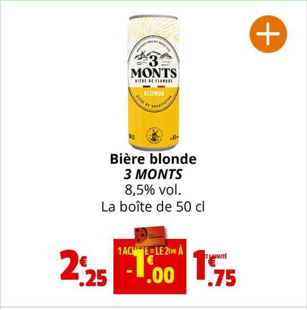 bière blonde 3 monts