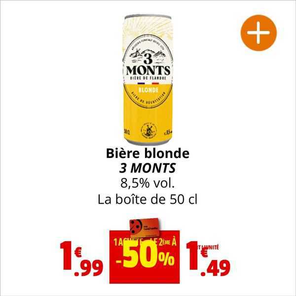 bière blonde 3 monts