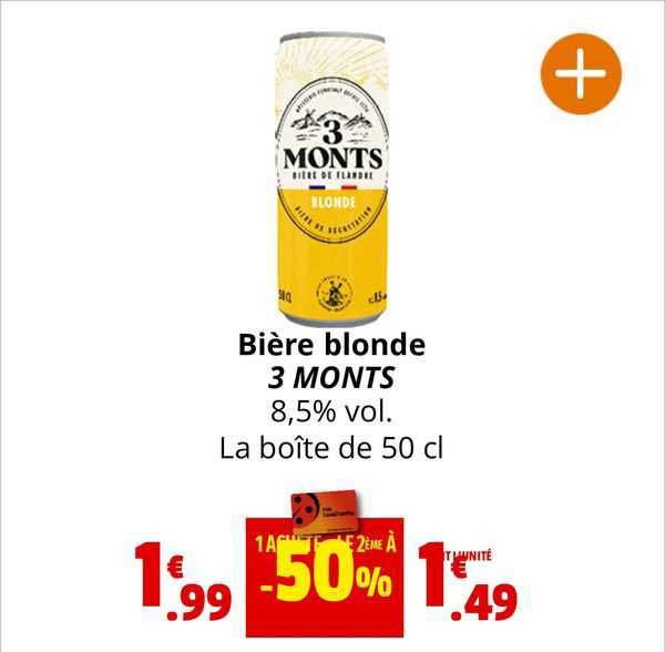 bière blonde 3 monts