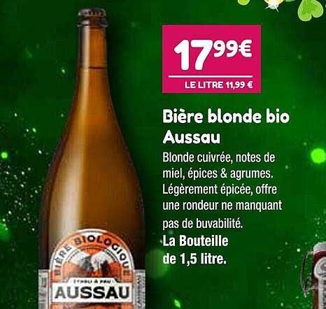 bière blonde bio aussau