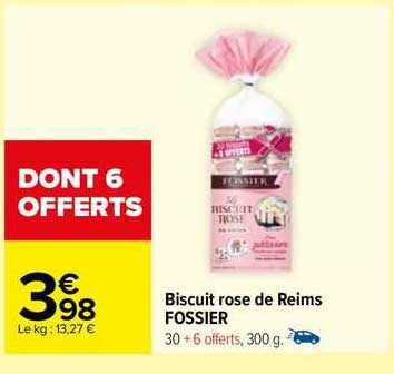 biscuit rose de reims fossier