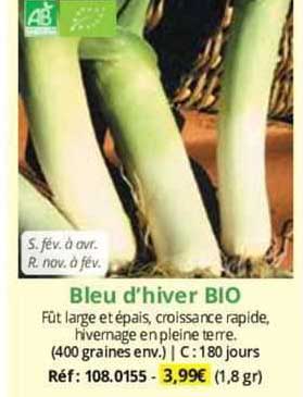 Bleu D'hiver Bio