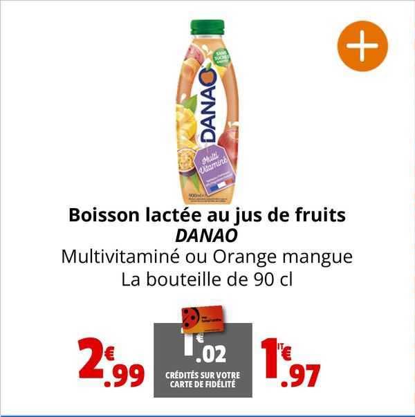 Boisson Lactée Au Jus De Fruits Danao