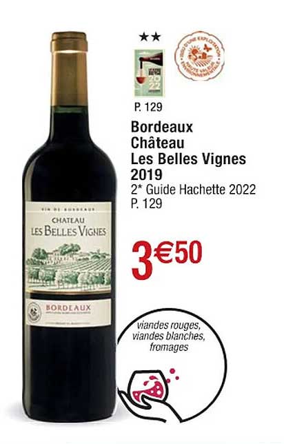 bordeaux château les belles vignes 2019