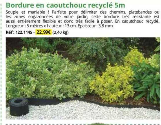 Bordure En Caoutchouc Recyclé 5m