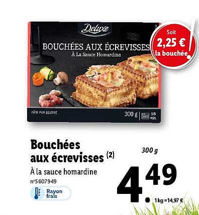 bouchées aux écrevisses