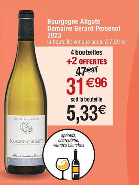 bourgogne aligoté domaine gérard persenot 2023