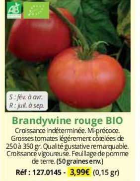 brandywine rouge bio