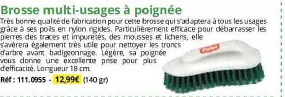 brosse multi-usages à poignée