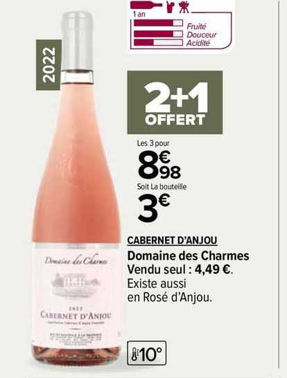 Cabernet D'anjou Domaine Des Charmes