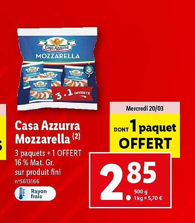 casa azzura mozzarella