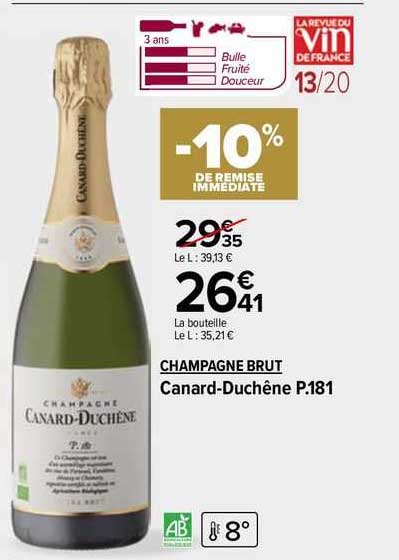 champagne brut canard-duchêne p.181