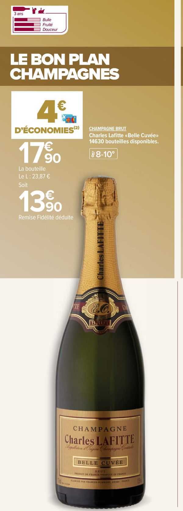 champagne brut charles lafitte «belle cuvée»