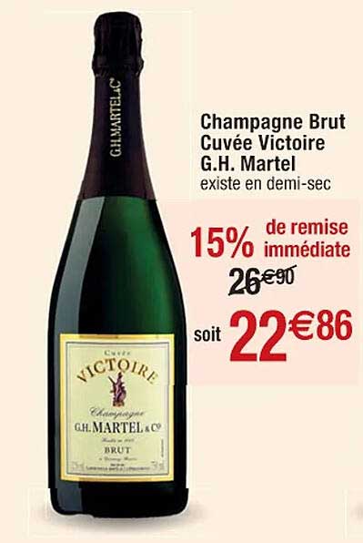 champagne brut cuvée victoire g.h. martel