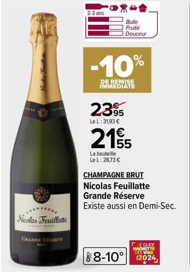 champagne brut nicolas feuillatte grande réserve