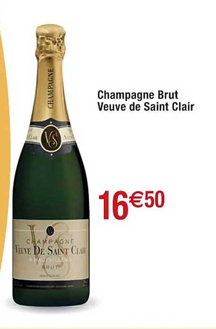 champagne brut veuve de saint clair