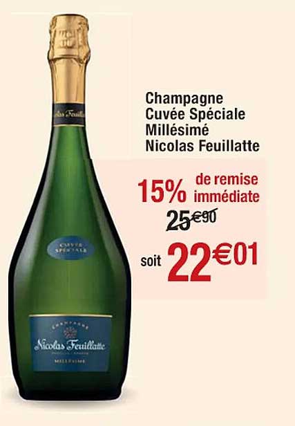 champagne cuvée spéciale millésimé nicolas feuillâtes