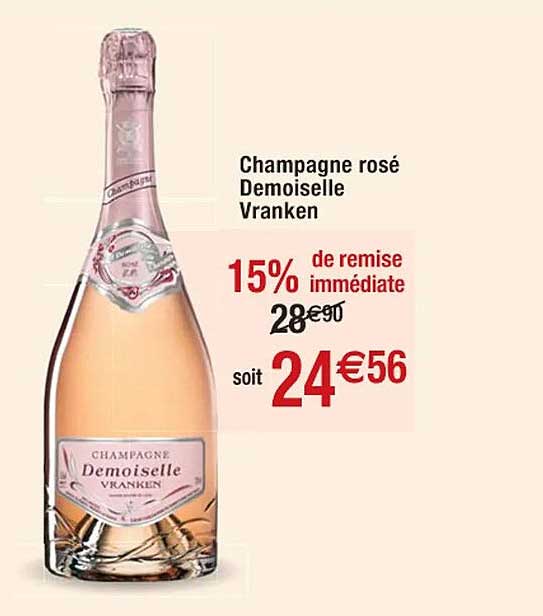 Champagne Rosé Demoiselle Vranken