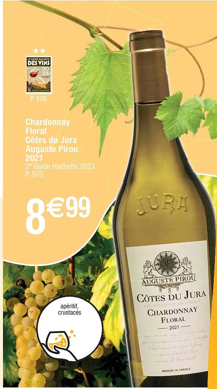 chardonnay floral  côtes de jura auguste pirou 2021