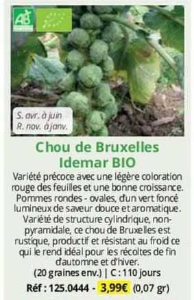 chou de bruxelles idemar bio