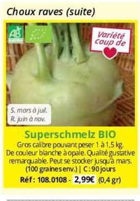 Choux Raves Superschmelz Bio