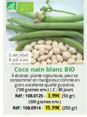Coco Nain Blanc Bio