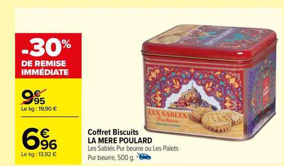coffret biscuits la mère poulard