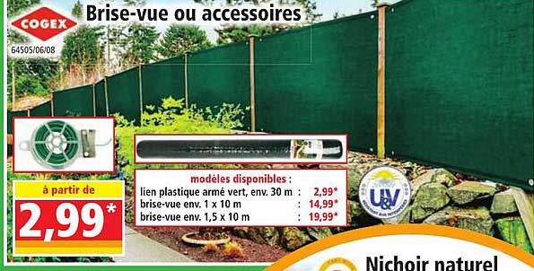 cogex brise-vue ou accessoires