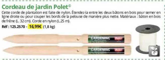 cordeau de jardin polet