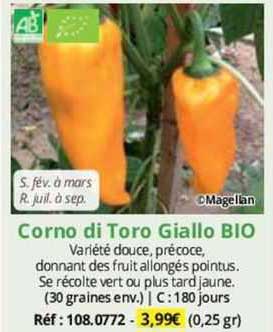 corno di toro giallo bio