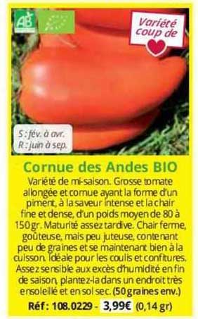 cornue des andes bio