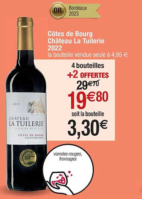 côtes de bourg château la tuilerie 2022